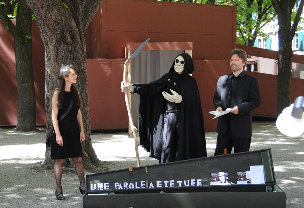 ensemble arcimboldo, Abril Padilla, Thilo Hirsch, Eberhard Maldfeld, Totentanz-Transformationen, resonance-box, >reinhren Basel, Pro Mnsterplatz